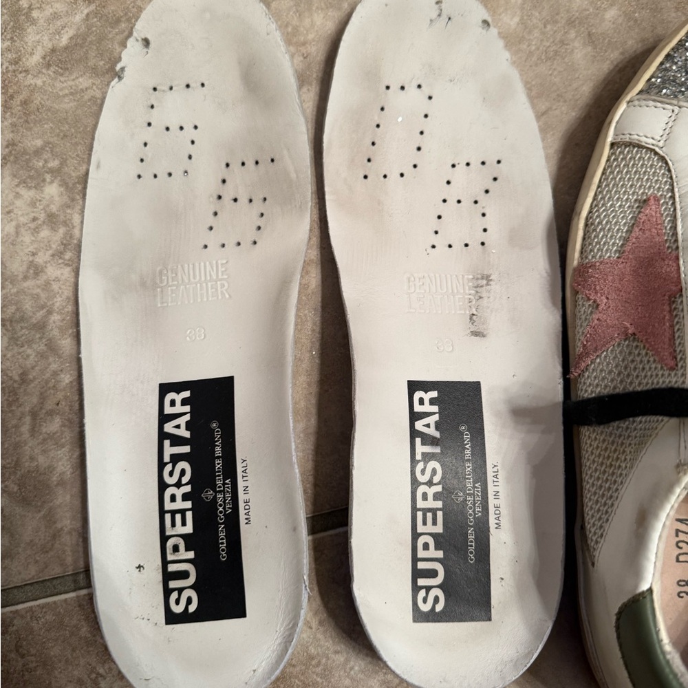 ✅TRADE✅Superstar Glitter Mesh Low-Top Sneakers GGDB 38 - Picture 15 of 15